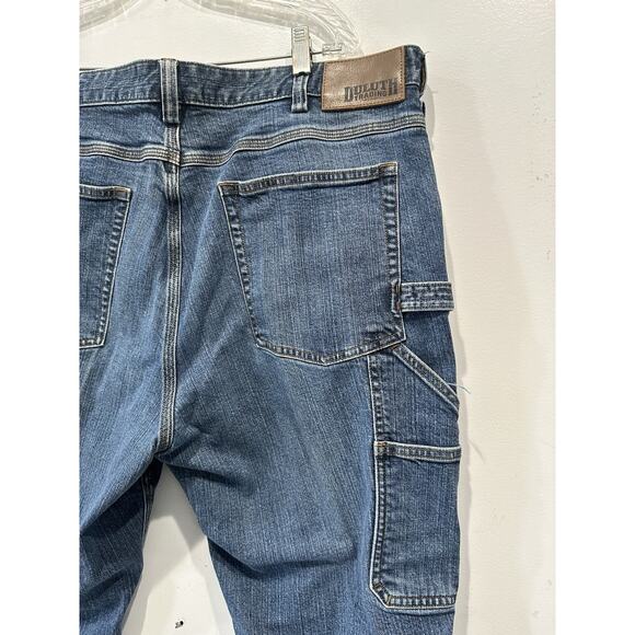 Duluth Trading Men's 38 X 30 Flex Ballroom Relaxed Fit Carpenter Jeans - Picture 7 of 11